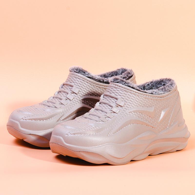 Waterproof snow boots winter velvet thickened warm outer wear water shoes rain boots rain shoes integrated cotton shoes