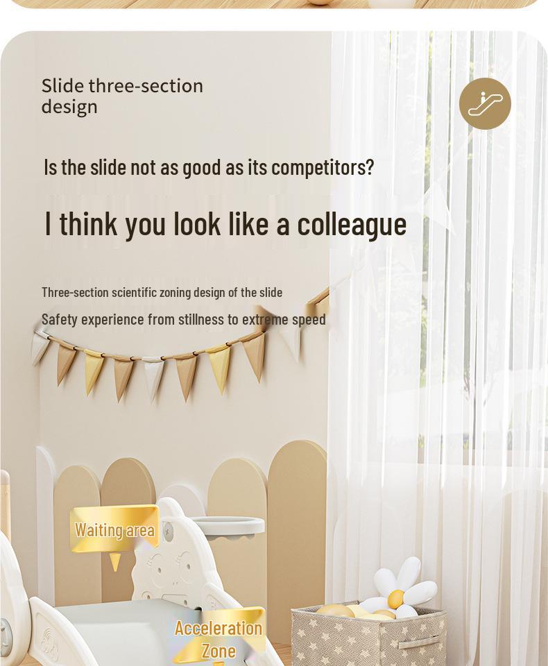 Indoor Baby and Toddler Slide for Home or Kindergarten