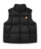 Wacky Willy Solid Ripstop Down Vest Black
