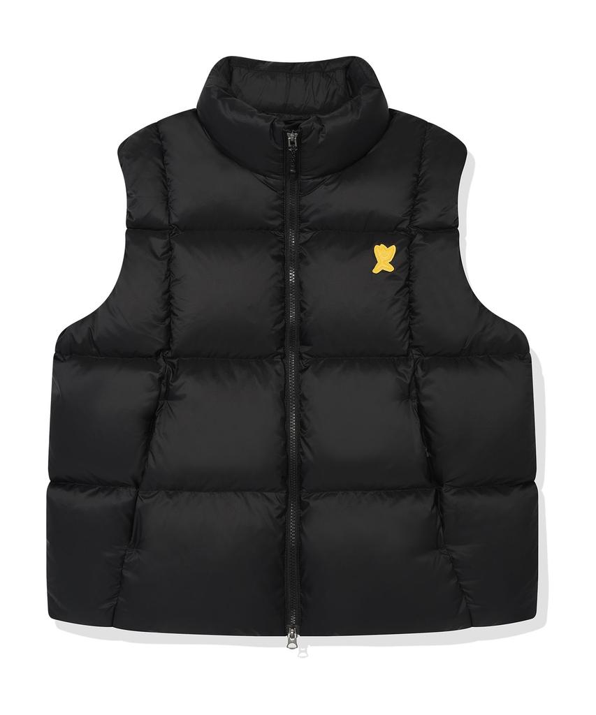 Wacky Willy Solid Ripstop Down Vest Black