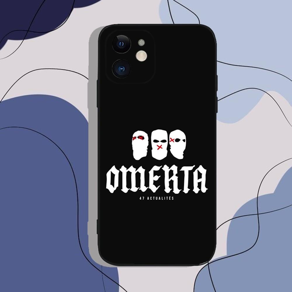 

Omerta Maes 47 Phone Case For iPhone 16,15,14,13,12,11,XS,XR,X,8,7,Pro,Max,Plus,Mini Silicone Black Funda Cover Shell iPhone11