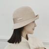 Simple Upturned Fisherman's Hat Children Autumn and Winter Australian Wool Top Hat Pearl Butterfly Ribbon Fashion Basin Hat