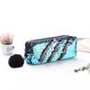 Glitter Sequin Pencil Case Cosmetic Makeup Coin Pouch Organizer Zipper Purse MYY