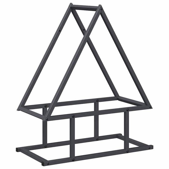 VidaXL Portant de bois chauffage anthracite 50x25x60 cm, support à bûches de cheminée, support à bûches, support à bûches 864313
