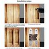 Cerniera per Porte a Scomparsa, Cerniera Nascosta Invisibile in Acciaio Inossidabile, Cerniera Robusta ad Apertura 180° Per Porte in Legno, Armadi e Mobili
