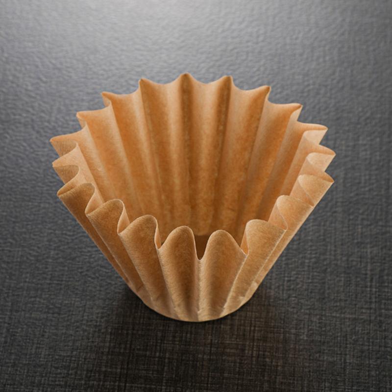 50Pcs 1-2Cups Basket Pour Over Coffee Filter Papers Fits B75 Coffee Dripper & 1-2 Cups Basket Dripper Barista Tool