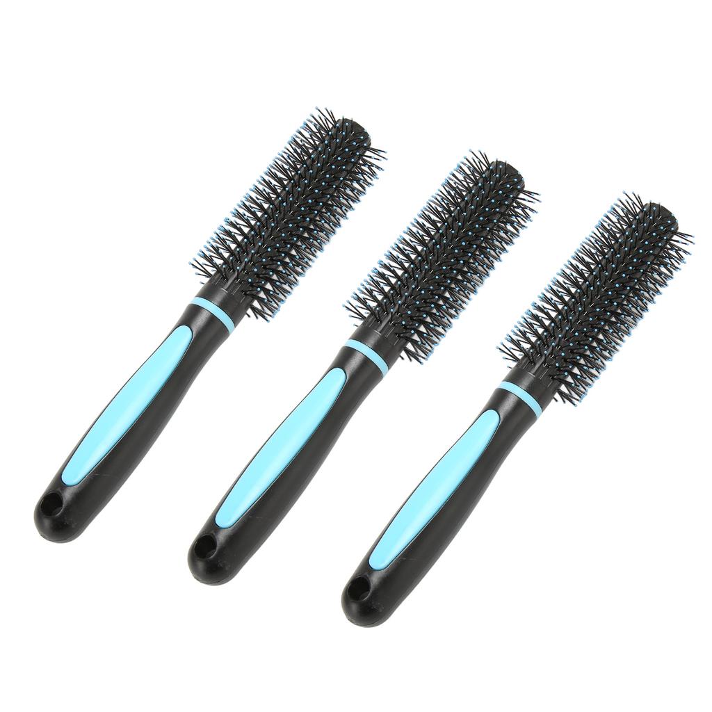 3pcs Round Hair Brush Scalp Massage Reduce Hair Pulling Curling Roll Hairbrush Roller Comb for Salon Home Use
