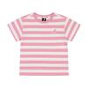 Bold STripe ShorT Sleeve T shirT Pink Sb 0006