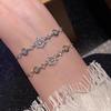 Cool Pull Temperament Winter Snowflake Exquisite Light Luxury Niche Design Zircon High-End Jewelry Adjustment Fashion Bracelet