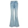 VEROMODA Women's Rhinestone Slant Waist Flared Jeans