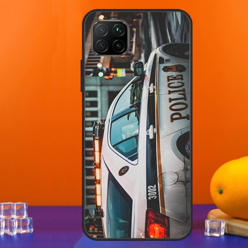 police car For Huawei Nova 12s 12i 11i 8i 9 10 SE Y91 Y90 Y60 Y70 Y72 Y61 P20 P40 Lite P30 P60 Pro Case