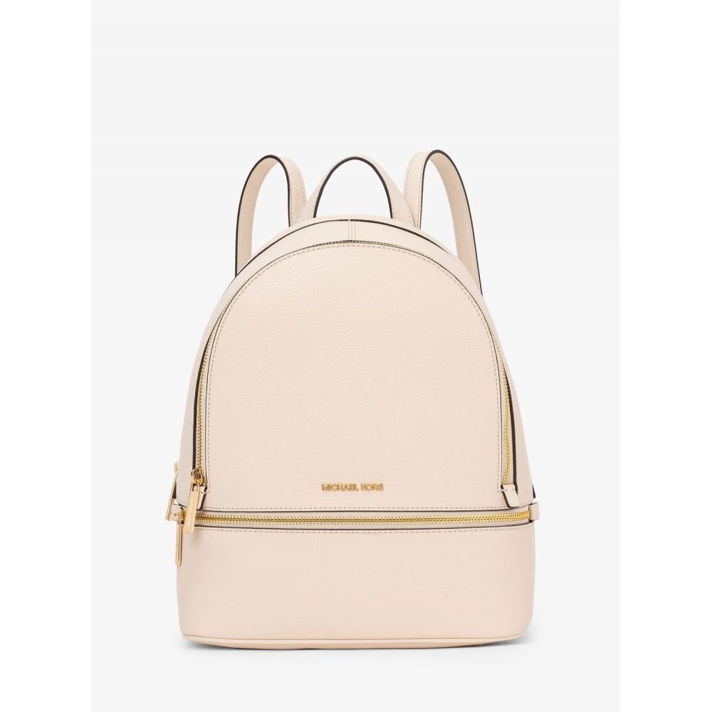 

Michael Kors Rhea Zip Pebble Leather Backpack Medium 35s5grab2l2171 Light Cream F