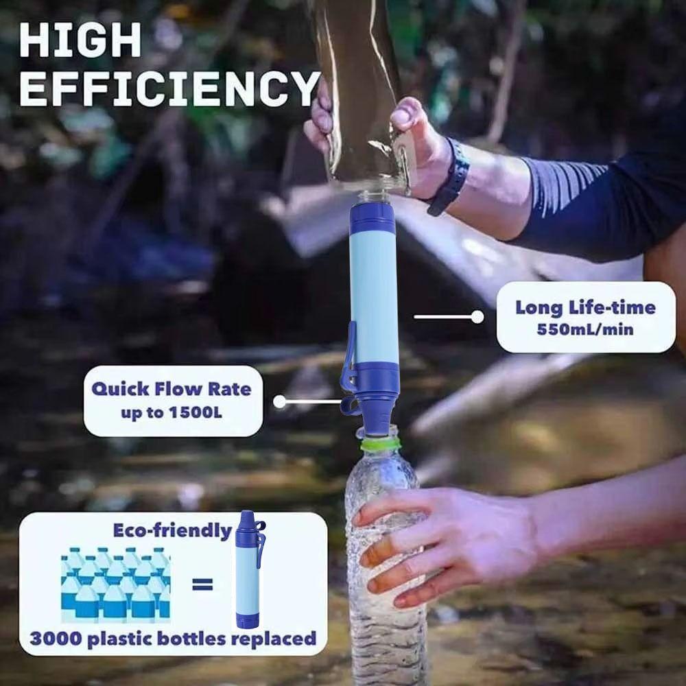 Straw Purification Water Filter Purifier Drinking Water Filtering Straw Mountain Climbing