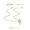 x Harry Potter Official Collaboration Amortensia Necklace for Precious Harry Christmas Gift Women, Silver, Metal, Potter, Halloween, (Gold)
