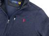 POLO RALPH LAUREN Fleece Knit Size Navy Blue Men's Zip-Up Jacket, XL, (Product Code 0101836)