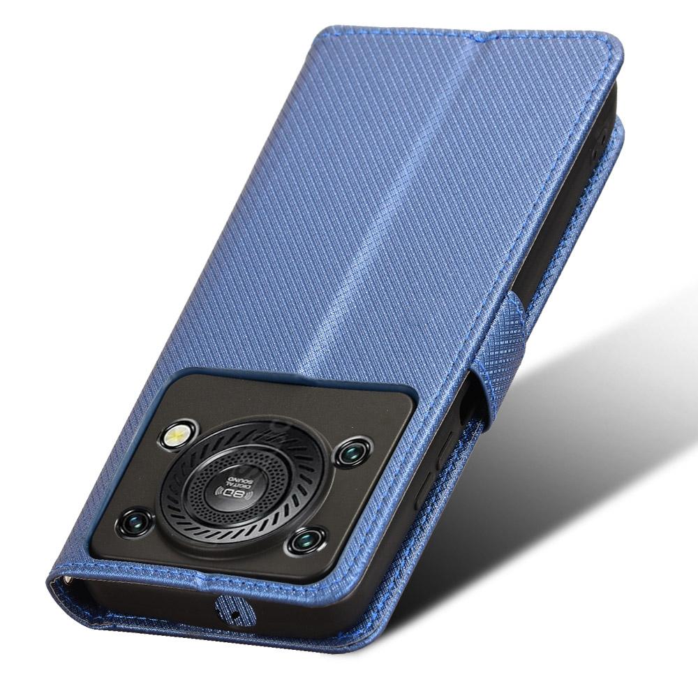 For Oukitel C60 Pro/Oukitel C60 Leather Wallet Case with Strap Diamond Texture Phone Cover
