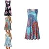 Women's Summer Boho Floral Tank Dress With Comfortable Loose Fit For Casual Beach Outings