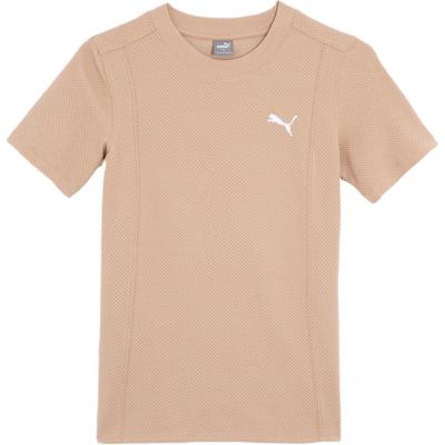 Camiseta Esportiva Casual Básica Feminina Cor Sólida Slim Fit Manga Curta Tops Femininos Amarelo Deserto 68380689