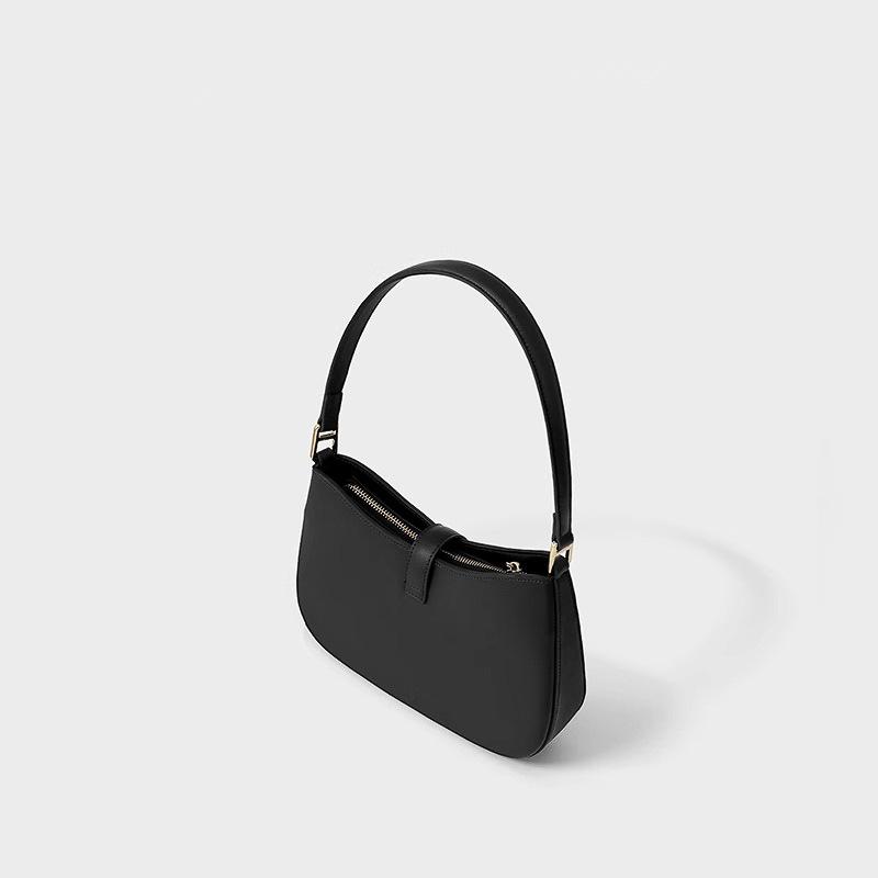 Leather Premium Textured Bag Women's 2025 New Product Fashion Versatile Simple Niche Shoulder Underarm Bag Crescent Bag