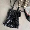 Large Capacity Shoulder Bag Women's Versatile New Sweet Fashion Underarm Bag Niche Ruffle Bucket Bag