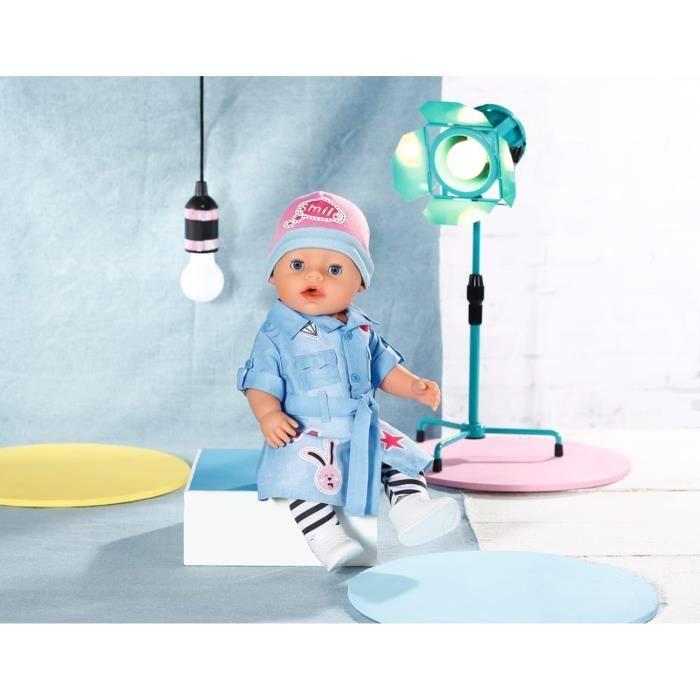 Rochie Deluxe din Denim pentru păpușă de 43 cm