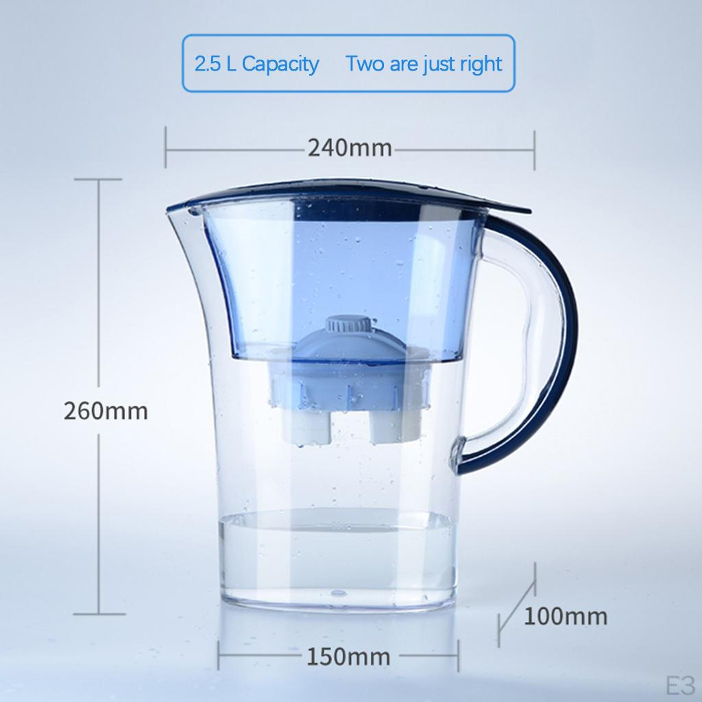 Vodní filtr 2,5L Filtr s aktivním uhlím, , Zdravý, Čistý, Mineralizované minuty