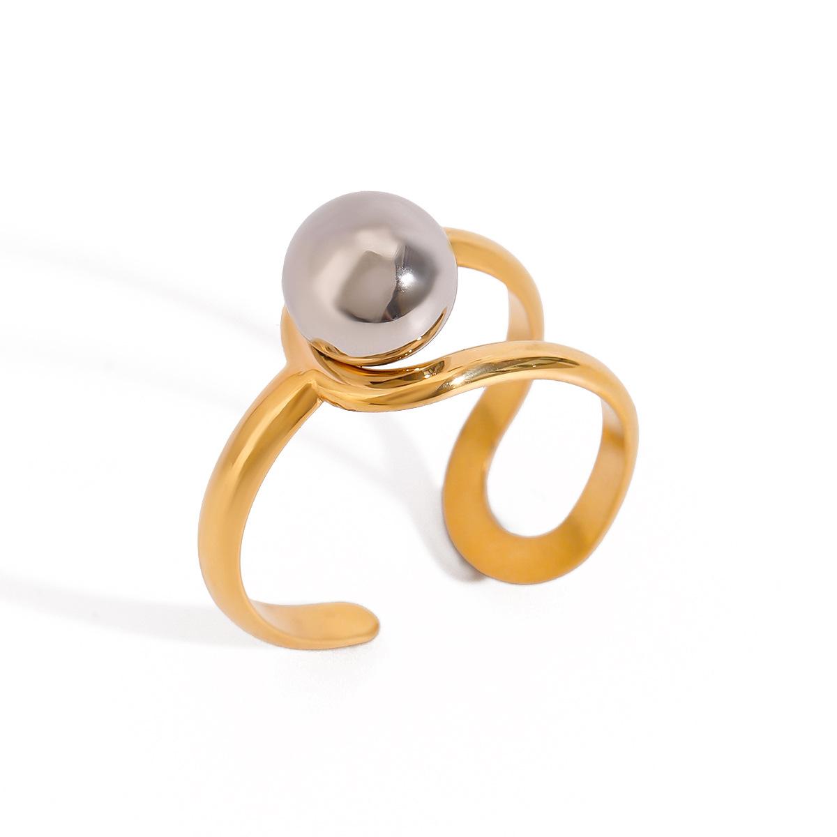 

Yori Delicate Stainless Steel Minimalist Ring Exclusive Design 2025 Arrivals Popular Fashion Jewelry Gift New Wholesale золотистый