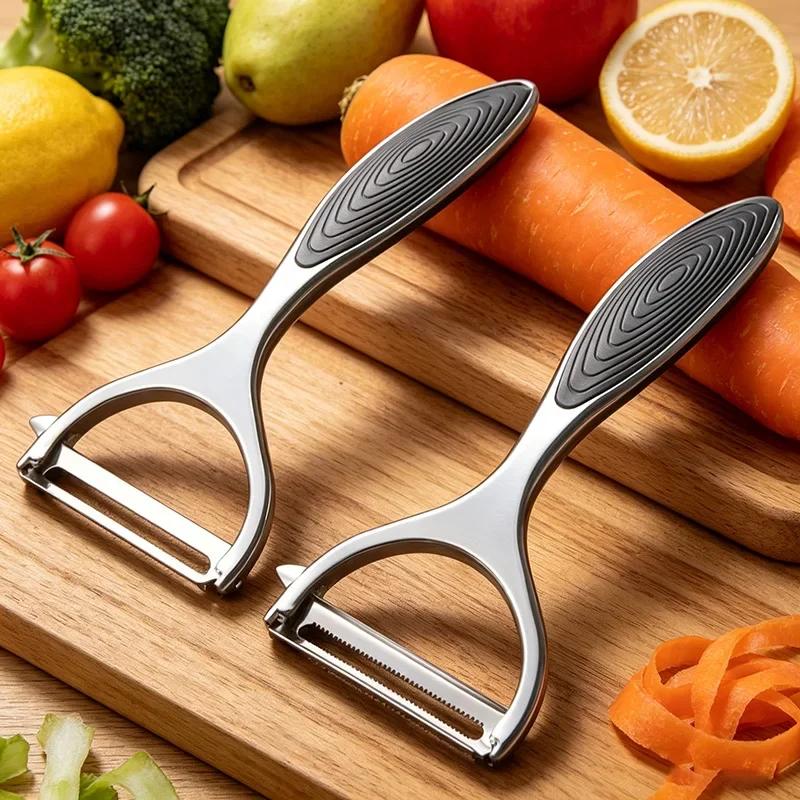 Stainless Steel Fruit Vegetable Tools Vegetable Peeler Potato Peeler Kitchen Accessories, Non-slip Handle SGGJ001