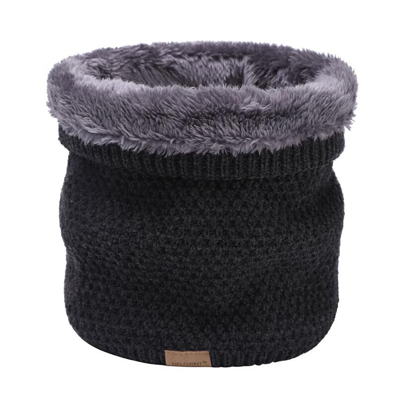 Unisex Winter Fleece-Lined Knitted Neck Gaiter