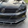 Splitter Lip Bumper Anteriore 3 Pezzi per Volkswagen Jetta MK6 Facelift 2014-2018 Tuning Body Kit Protezione Spoiler Mod Vernice Nera Lucida con Rivestimento UV