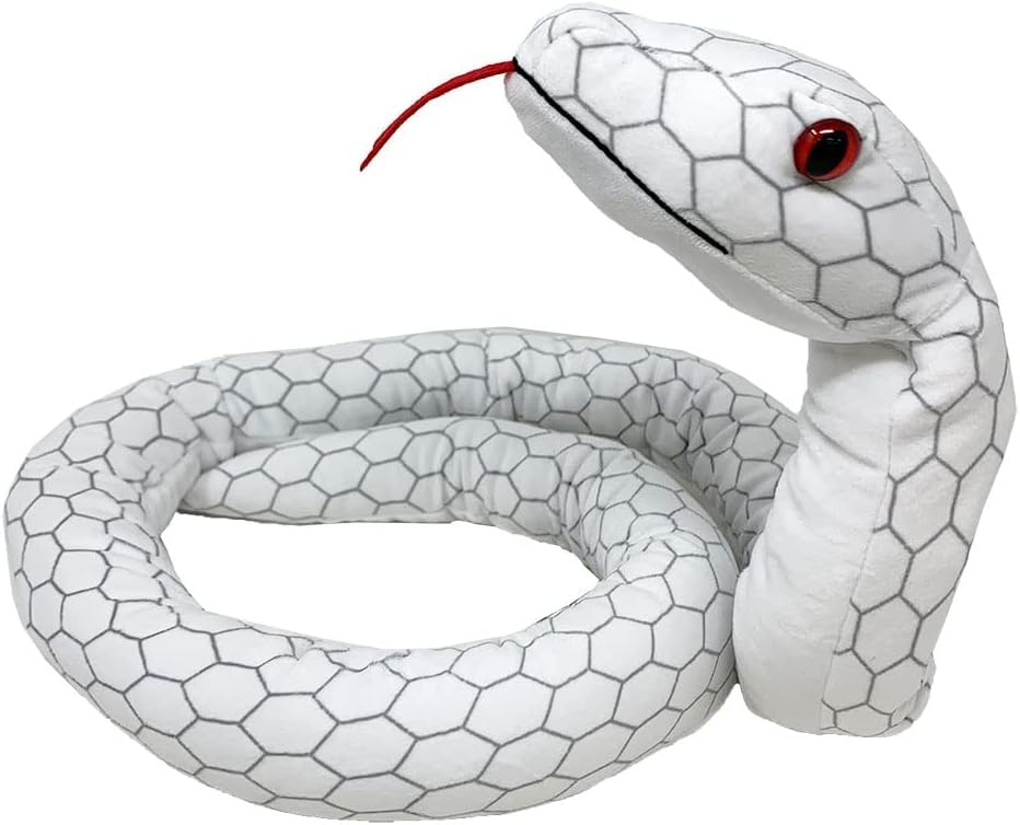 Movable White Snake Plush Toy 140cm Cosplay Long Large BIG SNS X Instagram