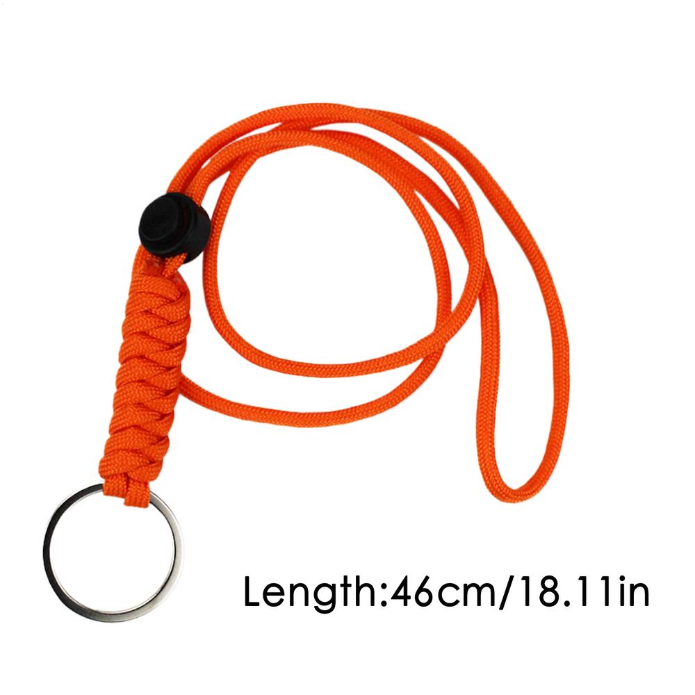 

Paracord Key Lanyard Heavy Duty Breakaway Neck Strap with Quick Release Adjustable for Outdoor Hiking Running Cycling помаранчевий