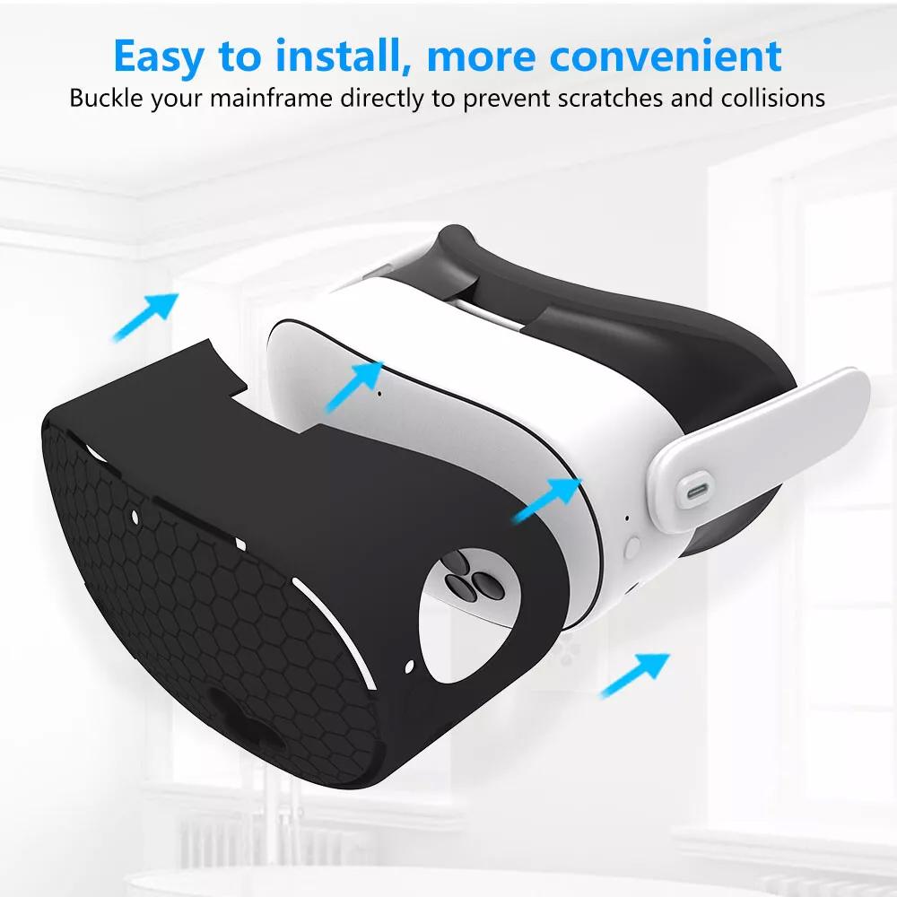 VR Headset Protective Cover Scratch-proof Dust-proof VR Headset Skin For Quest 3S Protection VR Game Accessories