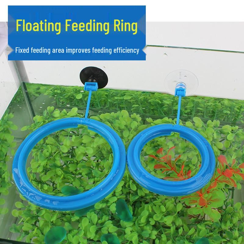 Anti-Pollution Floating Aquarium Feeder Ring - Automatic Fish Food Dispenser