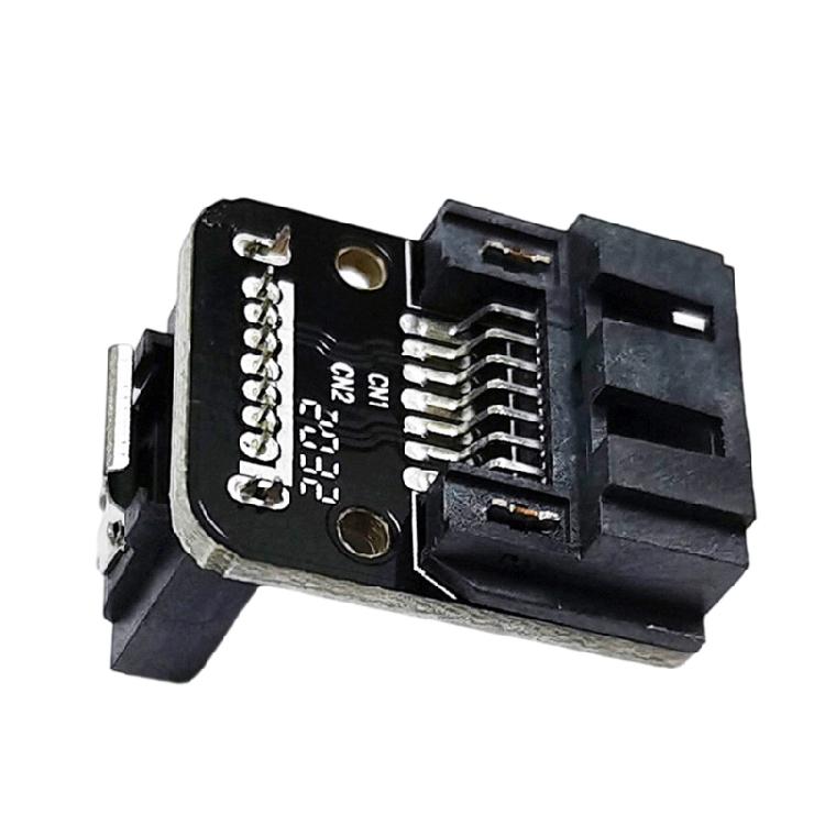 SATAs 7Pin Female to Male 90 Degree Angled Adapter for Desktop Motherboards SSDs HDD Installation
