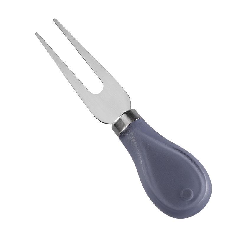 Stainless Steel Cheese Knife, Fork & Spatula Set - 3-Piece Western Cheese Tools