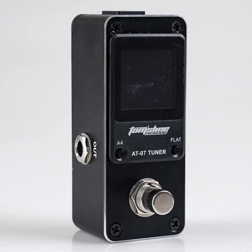 AROMA AT-07 Mini Foot Tuner Guitar Effect Pedal Guitarra Chromatic Tuning Metal Shell HD Display Guitar Parts & Accessories