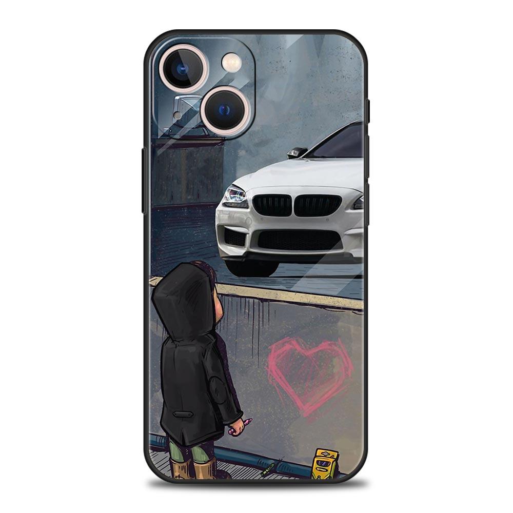Boy Sports Car Jdm Drift Luxury Soft Phone Case For iPhone Samsung Galaxy Redmi Xiaomi Note S A 16 15 14 13 12 11 21 22 23 53 54 Pro Plus Ultra Cover