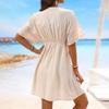 Summer Women's Lace Splicing Beach Dress Bikini Swimwear Outer Cover-ups EMA