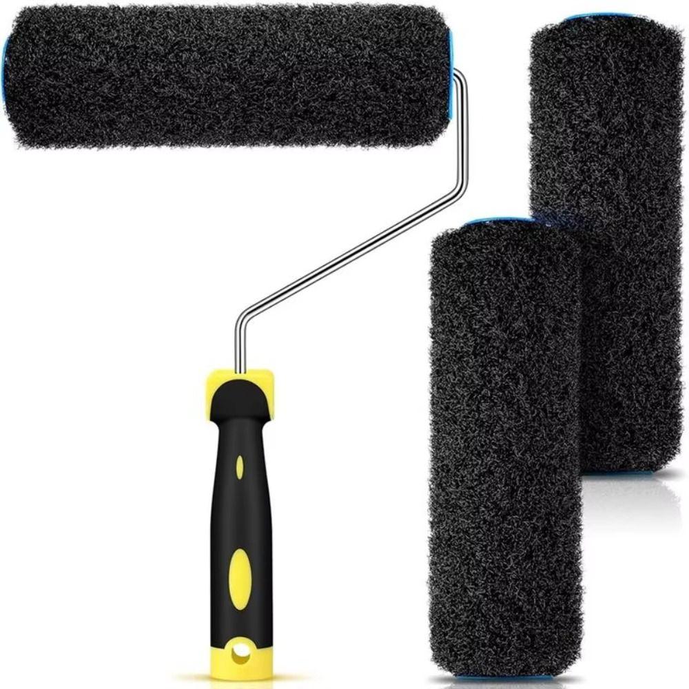 Textured Pattern Painting Roller Set Comfortable Handle Compound Roller Texture Roller Wall Decor