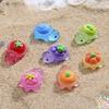 10Pcs Mini Cartoon Luminous Fruit Turtle Miniatures Resin Animal Ornaments Fairy Garden Decoration Moss Terrarium Micro Landscape