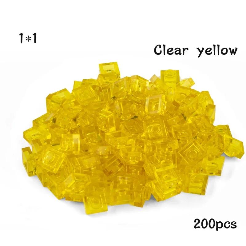 Non-Toxic 200Pcs Diy Building Blocks Thin Figures Bricks 1X1 Dots 21Color Educational Creative Size Compatible With 3024 Toys For Children