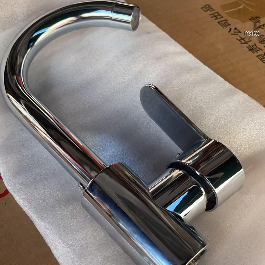 

Rotating Stainless Steel Faucet for Bathroom and Kitchen Sinks with Hot and Cold Water No inlet hose