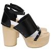 Maison Margiela [Brand new, unused] 22 S39WY0022 PS679 T8013 Tabi Wood Ankle Strap Sandals shoes 36 Black / naturalUsed