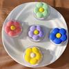 Korean Cute 3D Silicone Flower For Magsafe Magnetic Phone Griptok Grip Tok Stand For iPhone Wireless Charging Holder Finger Ring