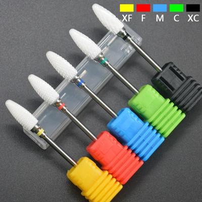 Ceramic Nail Drill Bits Gel Polish Remove Dead Skin Clean Electric Milling Cutters For Manicure Pedicure Machine Accessories