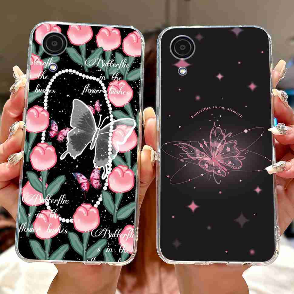 For Samsung A03Core Case Soft Silicone Cute Heart Painted Cover Case For Samsung Galaxy A03 Core SM-A032F TPU Fundas Capa