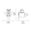 Perfume Diffuser Decor Cute Bear Piloting Vent Air Freshener Auto Accessories Solid Perfume Gifts for Family Colleagues