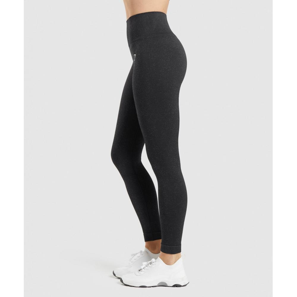 Gymshark Adapt Fleck Seamless Leggings Mineral Black B2a1b Bbdg