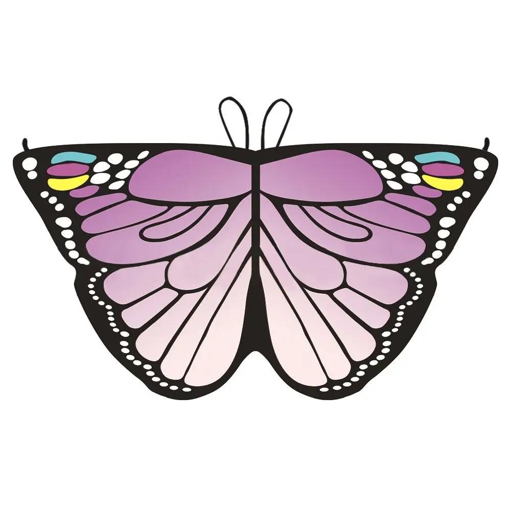 Kids Fairy Shawl Pixie Cloak Butterfly Wings Cape Girls Fancy Dress Costume Gift Christmas Halloween Festival Party Supplies